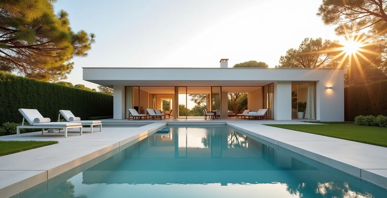 Valorisation patrimoniale d'une propriété avec piscine certifiée